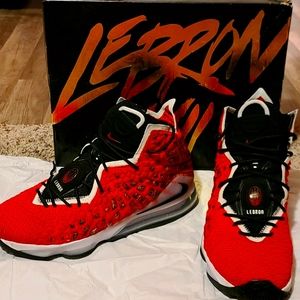 I am selling SIZE 13 U.S. Lebron 17s Uptempo Red